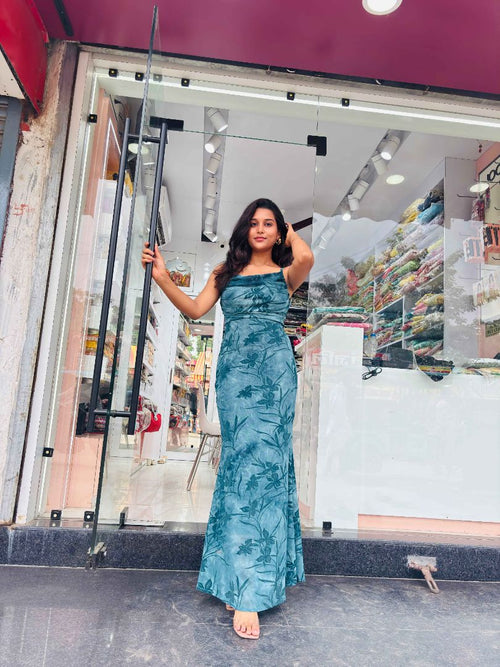 Sky Blue Bodycone One-piece  Dress